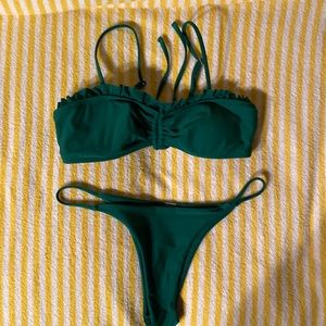 SHEIN Green Bikini Set Size S.